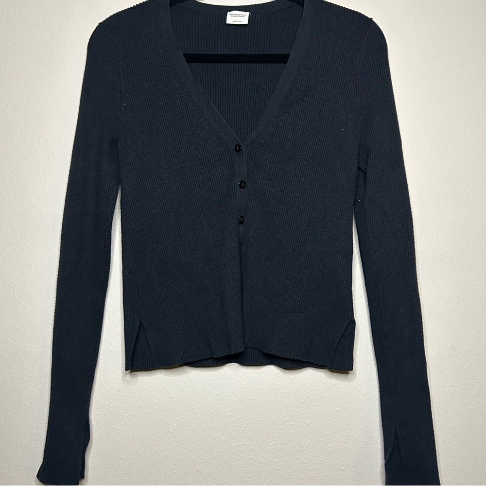Abercrombie & Fitch Black Cardigan Sweater